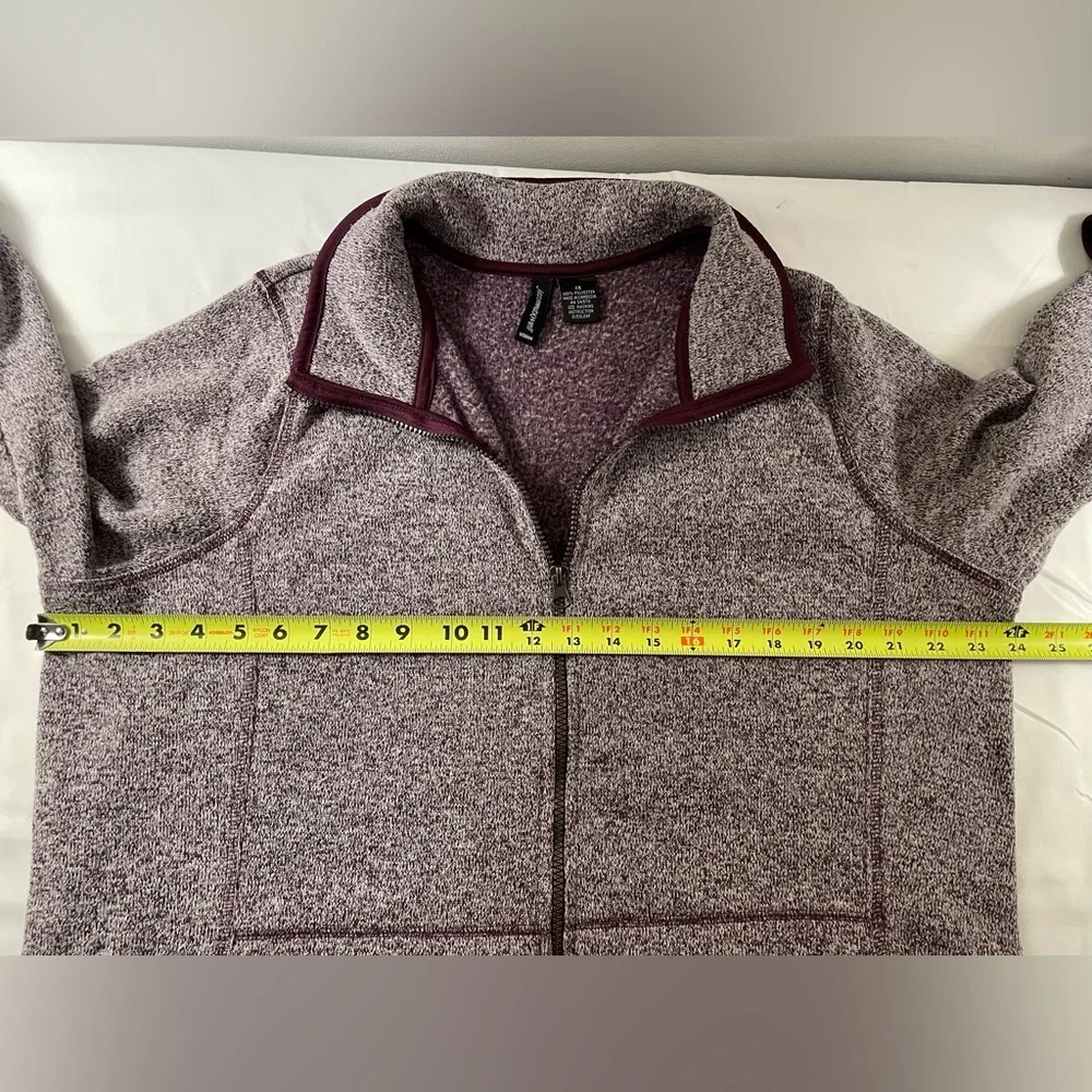Jason Maxwell Full Zip Fleece Jacket with Pockets Purple Size 1X - Picture 10 of 16